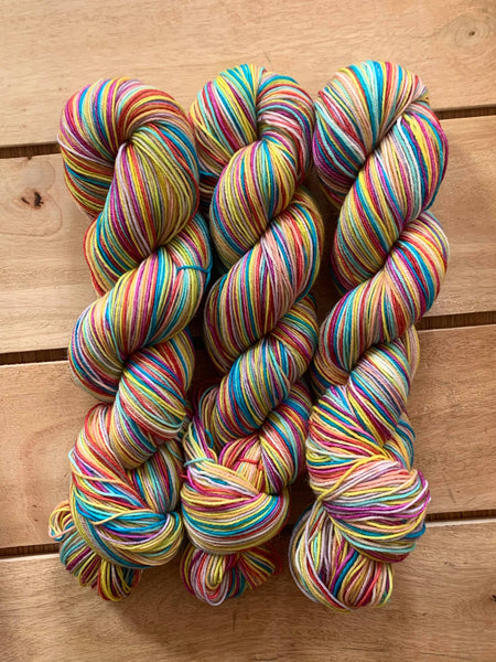 Ready to Ship - None for Gretchen Wieners - Self-Striping Yarn