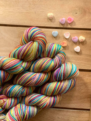 Ready to Ship - Sally - Self-Striping Yarn – Geektastic Fibers